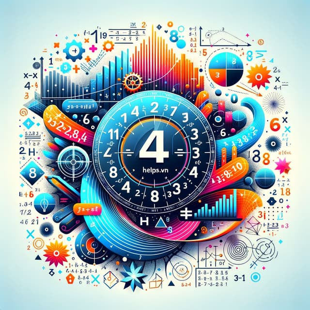 Thumbnail for math learning topic with numbers, equations, and the Helpful.vn logo